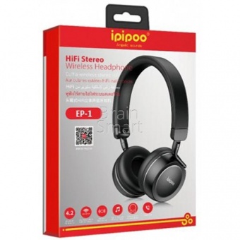 Наушники накладные Bluetooth iPiPoo EP-1 Серый - фото, изображение, картинка