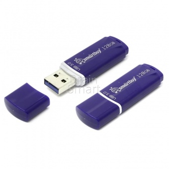 USB 3.0 Флеш-накопитель 128GB SmartBuy Crown Синий - фото, изображение, картинка