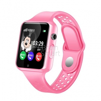 Умные часы Smart Baby Watch G98 Розовый - фото, изображение, картинка