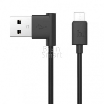 USB кабель Micro HOCO UPM10L Shape (1,2м) Черный - фото, изображение, картинка