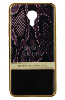 Накладка силиконовая Remax Exclusive Serial Snake Meizu M3 Note Фиолетовый - фото, изображение, картинка