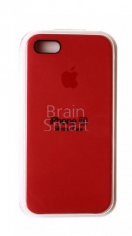Накладка Silicone Case Original iPhone 5/5S/SE (25) Красная Камелия - фото, изображение, картинка