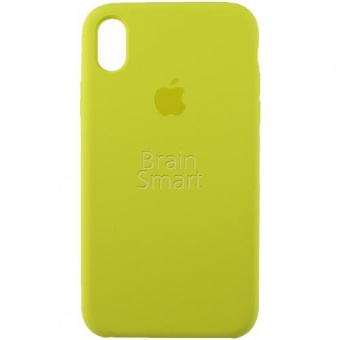 Накладка Silicone Case Original iPhone XR (55) Светло-Желтый - фото, изображение, картинка
