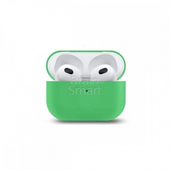 Чехол Silicone case для Apple Airpods 3 Зеленый - фото, изображение, картинка
