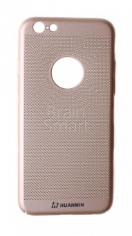 Накладка пластиковая UMI перфорированая Soft Touch iPhone 6 Золотой - фото, изображение, картинка