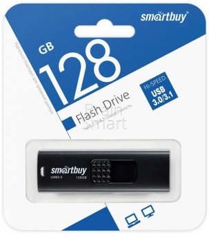 USB 3.0 Флеш-накопитель 128GB SmartBuy Fashion Черный* - фото, изображение, картинка