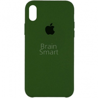 Накладка Silicone Case Original iPhone XR (48) Армейский Зелёный - фото, изображение, картинка