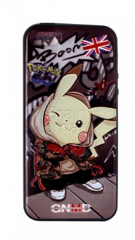 Накладка силиконовая Pokemon GO с рисунком iPhone 5/5S/SE Сафари Куртка - фото, изображение, картинка