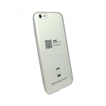 Накладка силиконовая SMTT Simeitu Soft touch iPhone 6/6S Прозрачный - фото, изображение, картинка