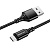 USB кабель Micro Borofone BX54 Nylon 2.4A (1м) Черный* - фото, изображение, картинка