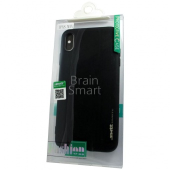 Накладка силиконовая SMTT Simeitu Soft touch iPhone XS Max Черный - фото, изображение, картинка