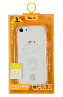 Накладка силиконовая Oucase Guard Series Anti Shock iPhone 7 Plus/8 Plus Прозрачный - фото, изображение, картинка
