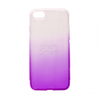 Накладка силиконовая Oucase Clorful Series Wiredrawing iPhone 7/8 с отливом Фиолетовый - фото, изображение, картинка
