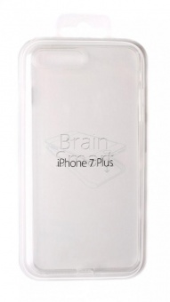 Накладка силиконовая под оригинал iPhone 7 Plus/8 Plus Прозрачный - фото, изображение, картинка