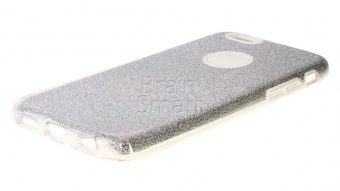 Накладка силиконовая Shine Блестящая iPhone 6/6S Серебристый - фото, изображение, картинка