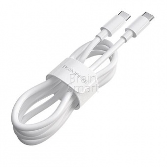 Кабель USB-C to USB-C Borofone BX44 High-energy 100W (2м) Белый - фото, изображение, картинка