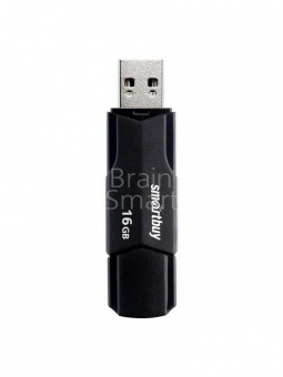 USB 2.0 Флеш-накопитель 16GB SmartBuy Clue Черный - фото, изображение, картинка