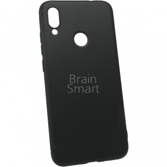 Накладка силиконовая Brauffen Xiaomi Redmi Note 7 матовая с ободком Черный - фото, изображение, картинка