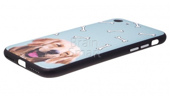 Накладка силиконовая ST.helens iPhone 7/8 Пес с косточкой - фото, изображение, картинка