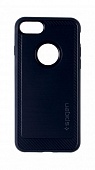 Накладка силиконовая SPG с карбоновой вставкой iPhone 7/8 Серый