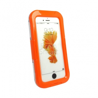 Чехол водонепроницаемый (IP-68) iPhone 7/8 Оранжевый - фото, изображение, картинка