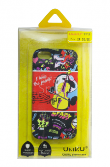 Накладка силиконовая Umku iPhone 5/5S/SE Панда (2) - фото, изображение, картинка