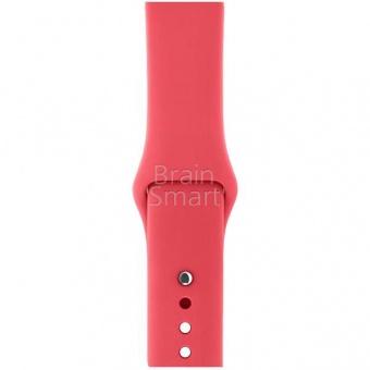 Ремешок силиконовый Sport для Apple Watch (38/40мм) S (12) Розовый - фото, изображение, картинка