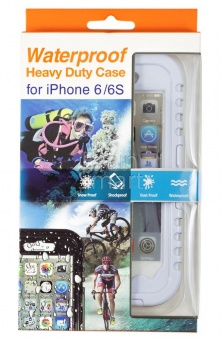 Чехол водонепроницаемый (IP-68) iPhone 6/6S Белый - фото, изображение, картинка
