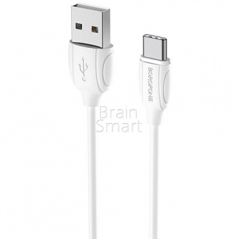 USB кабель Type-C Borofone BX19 Benefit (1м) Белый - фото, изображение, картинка