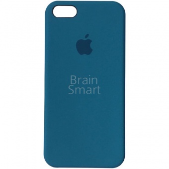 Накладка Silicone Case Original iPhone 5/5S/SE (20) Синий - фото, изображение, картинка