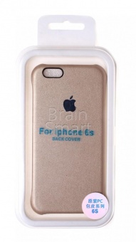Накладка пластиковая Back Cover под кожу iPhone 6 Золотой - фото, изображение, картинка