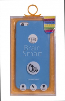Накладка силиконовая Oucase Brighten Series iPhone 6 Plus Голубой - фото, изображение, картинка