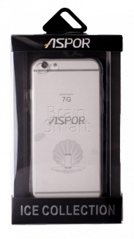 Накладка силиконовая Aspor Ice Collection iPhone 7/8 Прозрачный - фото, изображение, картинка