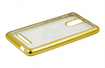 Накладка силиконовая Imperium с окантовкой Xiaomi Redmi Note 3 Золотой - фото, изображение, картинка
