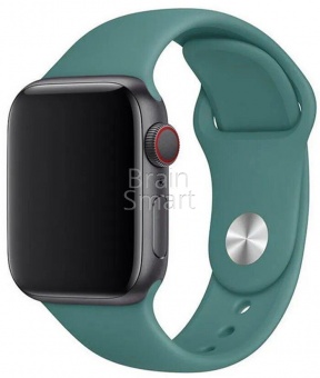 Ремешок силиконовый Sport для Apple Watch (38/40мм) M (48) Темно-Оливковый - фото, изображение, картинка