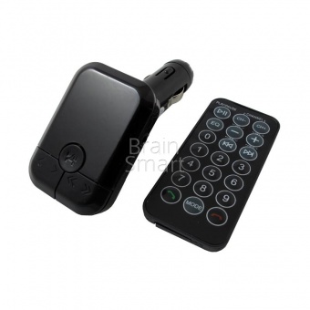 FM-трансмиттер Bluetooth (AUX, microSD, 2USB) с пультом Черный - фото, изображение, картинка