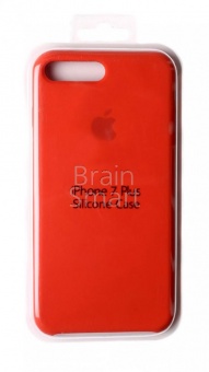 Накладка Silicone Case Original iPhone 7 Plus/8 Plus (13) Ярко-Оранжевый - фото, изображение, картинка