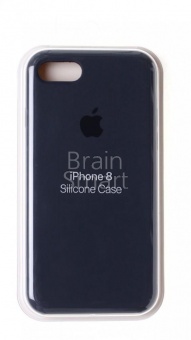Накладка Silicone Case Original iPhone 7/8/SE (15) Тёмно-Серый - фото, изображение, картинка