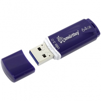 USB 3.0 Флеш-накопитель 64GB SmartBuy Crown Синий - фото, изображение, картинка