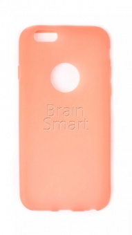 Накладка каучуковая Soft Touch iPhone 6 Персиковый - фото, изображение, картинка