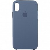 Накладка Silicone Case Original iPhone X/XS (46) Серый - фото, изображение, картинка