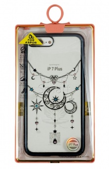 Накладка пластиковая Oucase Noble Series iPhone 7 Plus/8 Plus Glamorous Moon Черный - фото, изображение, картинка