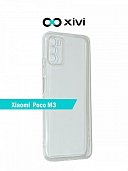 Накладка силиконовая Xivi Xiaomi Poco M3 Прозрачный - фото, изображение, картинка