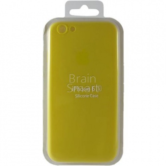Накладка силиконовая Копия Silicone Case iPhone 6/6S Желтый - фото, изображение, картинка