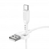 USB кабель Type-C Borofone BX91 Hook 3,0A (1м) Белый* - фото, изображение, картинка