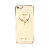Накладка пластик Kingxbar Classic Series-Starry Sky-Heart Swarovski iPhone 7/8/SE Золотой - фото, изображение, картинка