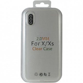 Накладка силиконовая Clear Case iPhone X/XS Прозрачный - фото, изображение, картинка