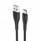 USB кабель Type-C Borofone BX37 3,0A (1м) Черный* - фото, изображение, картинка