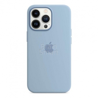 Накладка Silicone Case Original iPhone 13 Pro (43) Небесно-Голубой - фото, изображение, картинка