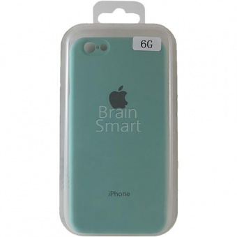 Накладка пластиковая с логотипом iPhone 6/6S Мятный - фото, изображение, картинка